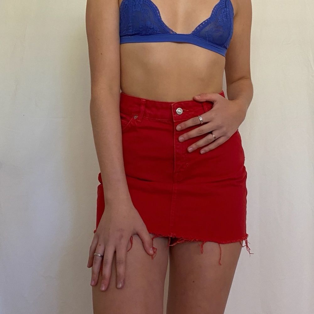 Denim Topshop Mini skirt
